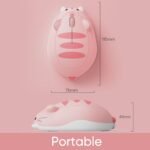 Akko Cat Theme Wireless Gaming Mouse Pink, Tri-Mode Mouse BT3.0/BT5.0/2.4G, Cute Optical Cordless Cartoon Mice for Computer/Laptop/Desktop/PC, Compatible with Mac/Win (Pink Angie) - Image 4