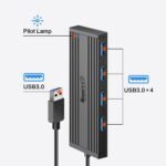 SmartQ 4-Port USB 3.0 Hub, High-Speed Data Hub, USB Port Expander for Laptop, PC, iMac, Surface Pro, XPS, Flash Drives, Mobile HDD, and More (Slim USB 3.0 Hub - 0.5 ft) - Image 3