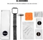 Metal Bands Compatible with Fitbit Blaze Large,Frame Housing+Stainless Steel Bracelet Replacement Accessory Strap Watch Band for Smart Fitness Watch (Black Steel+Frame) - Image 6