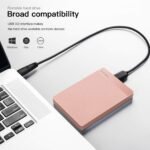 UnionSine 500GB Ultra Slim Portable External Hard Drive HDD-USB 3.0 for PC, Mac, Laptop, PS4, Xbox one, Xbox 360-(Pink) - Image 3