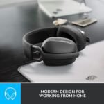 Logitech Zone Vibe 100 Lightweight Wireless Over Ear Headphones with Noise Canceling Microphone, Works with Teams, Mac/PC - Graphite (Renewed) - Image 3