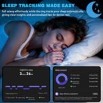 Fitness Tracker Ring for Women Men - Smart Ring with Heart Rate, Blood Oxygen, Sleep Tracker, IP68 Waterproof Activity Tracker (Silver 8) - Image 4