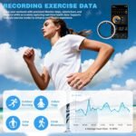 Fitness Tracker Ring for Women Men - Smart Ring with Heart Rate, Blood Oxygen, Sleep Tracker, IP68 Waterproof Activity Tracker (Silver 8) - Image 5