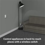 Fosmon Wireless Remote Control Electrical Outlet Switch (2 Pack) - ETL Listed, (15A, 125V 1875W) Remote Light Switch Outlet Plug with Braille (On/Off) Mark for Lamp, Lights, Fans, Expandable - Image 3