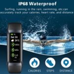Fitness Tracker with 24/7 Blood Oxygen Heart Rate and Sleep Monitor,IP68 Waterproof,1.10''AMOLED Touch Color Screen,Step Counter Health Activity Trackers for Women Men (Black) - Image 4