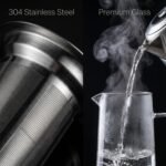 Cold Brew Coffee Maker & Ice Tea Maker, 1.4L/48oz Cold Brew Pither, Borosilicate Glass Carafe with Stainless Steel Filter, Airtight Lid, Dishwasher Safe, Easy to Use | Mannual & Brush Included - Image 3