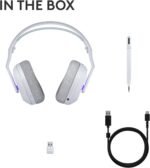 Logitech G522 Lightspeed Wireless Gaming Headset, Full-Band Mic, Advanced Audio, Tri-Connect (Lightspeed, Bluetooth, USB A to C), LIGHTSYNC RGB, for PC & Nintendo Switch/Switch 2 - White - Image 6