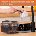 100W Black Electric Juicer Machine, 500ml Twin Citrus Juice Maker with 18000 RPM Powerful Motor, Easy to Clean and Dishwasher-Safe Parts, Fresh Hand Pressed Orange Juice - Image 3