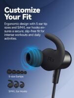 Bluetooth Headphones, Wireless Earbuds for Sports, IPX6 Sweat-Proof Neckband Headphones for Running Workouts, Magnetic in-Ear Earphones with Mic for Clear Calls - Image 4