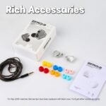 Linsoul 7Hz x Crinacle Zero:2 in Ear Monitor, Updated 10mm Dynamic Driver IEM, Wired Earbuds Earphones, Gaming Earbuds, with OFC IEM Cable for Musician (Without MIC, Silver) - Image 5