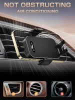 Topmake Car Phone Holder Mount,【2025 Upgrade】 3-in-1 Cell Phone Holder for Car, Dashboard Windshield, Suction Cup Hands-Free Car Phone Stand, Automobile Cradles Universal,Black - Image 5