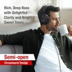Superlux HD681 Semi-Open Studio Headphones, Wired Over-Ear with 50mm Neodymium Drivers, Single-Sided Cable, 10-30,000Hz, for Monitoring, Recording, Mixing, Podcast, Music - Image 5