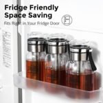 Bincoo Glass Cold Brew Coffee Maker with Extended Fine Mesh Filter, Tea Infuser Bottle Iced Coffee Maker with Thick Borosilicate Glass (500ml/17oz) - Image 3