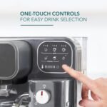Mr. Coffee Prima Latte Luxe, Single/Double Shot Espresso, Cappuccino, Latte Machine with Optimized Frother and Convenient One-Touch Control Panel - Image 3