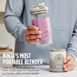 Ninja Blast Max, Portable Blender + Twist & Go, Personal Smoothie, Blend, Ice Crush, 3 Programs, Cordless, 22 oz removable Vessel, Dishwasher Safe, Leakproof, Pink, BC251PK - Image 4