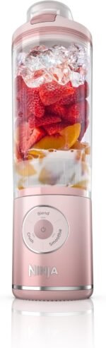Ninja Blast Max, Portable Blender + Twist & Go, Personal Smoothie, Blend, Ice Crush, 3 Programs, Cordless, 22 oz removable Vessel, Dishwasher Safe, Leakproof, Pink, BC251PK - Image 5