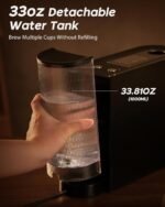 Espresso Coffee Machine, Compatible with Nespresso Original Pods, One-Touch with Illuminated Brew Zone, 20 Bar Pump, 33.8oz Removable Tank, Compact Design, CM-C07-A - Image 4