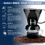 Clever Coffee Dripper and Filters, Large 18 oz (Black)| Barista's Choice| Safe BPA Free Plastic|Includes 100 Filters - Image 3