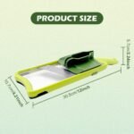 Multi Handheld Mandoline Slicer,Stainless Steel Mandoline Vegetable Slicer,Mandolines Food Slicer Comfort Grip,Easy to Clean,for Speedy Slicing of Fruits and Vegetables - Image 3