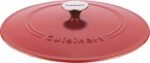 Cuisinart 12-Inch Cast Iron Chicken Fryer with Lid, 4.5 Quart Capacity, Porcelain Enameled Interior, Oven Safe, Induction Compatible, Peony Pink - Image 4
