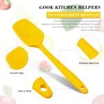 Patelai Silicone Spatulas, 7 Pieces 8.2 Inch Small Rubber Spoon Non Stick Kitchen Christmas Spatulas Heat Resistant Flexible Scrapers Baking Tool for Cooking, Mixing, Baking Tools - Image 5