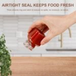 12 Pack Spice Jars, 4 oz Glass Containers with Airtight Lids, Small Herb Jars with Labels for Kitchen Storage - Image 4