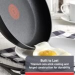 T-fal C4610263 Titanium Advanced Nonstick Thermo-Spot Heat Indicator Dishwasher Safe Cookware Fry Pan, 8-Inch, Black - - Image 3