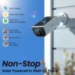 Cameras for Home Security-2K Wireless Security Camera Outdoor with AI Motion Detection & Siren, Non-Stop Solar Powered Charging, Color Night Vision, SD/Cloud Storage, Waterproof, S1 4P - Image 3