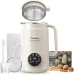 Upgraded 8-in-1 Nut Milk Maker Machine with Stainless Steel Lid, 40oz Soy Milk Maker for Almond, Oat, Coconut, Juice, Plant Based Milk Maker Blender with 18H Delay/Keep Warm/Self Cleaning - Image 5