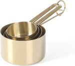 Martha Stewart Richburn 4-Piece Gold Stainless Steel Measuring Cup Set – Durable and Stylish Kitchen Measuring Tools for Baking and Cooking - Image 4
