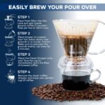 Clever Coffee Dripper and Filters, Large 18 oz| Barista's Choice| Safe BPA Free Plastic|Includes 100 Filters (Clear, 18 oz Large) - Image 3