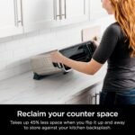 Ninja SP201/FT205CO Digital Air Fry Pro Countertop 8-in-1 Oven with Extended Height, XL Capacity, Flip Up & Away, Basket, Wire Rack Crumb Tray, Silver, Black (Renewed) - Image 5