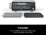 Ninja SP201/FT205CO Digital Air Fry Pro Countertop 8-in-1 Oven with Extended Height, XL Capacity, Flip Up & Away, Basket, Wire Rack Crumb Tray, Silver, Black (Renewed) - Image 6