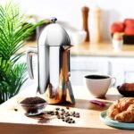 Francois et Mimi Custom-Style Double Wall French Coffee Press, 34-Ounce, Stainless Steel (Retro) - Image 3