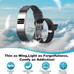 Smart Bracelet for Women Men, Activity & Fitness Trackers/SpO2/Heart Rate/Sleep Stress/1ATM Waterproof,Automatic Monitoring Wearable Fitness Tracker with Free App,2 Bands - Image 5