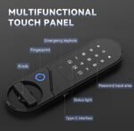 KAPUCI Biometric Fingerprint Touchscreen Small Home Security Safe (0.78 Cuft-Fingerprint) - Image 4