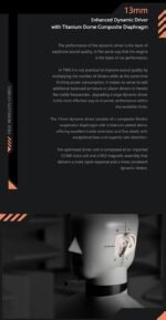 Moondrop Space Travel TWS Earphone Bluetooth 5.3 Noise Canceling True Wireless Stereo IEMs(Black) - Image 3