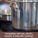 All-Clad Copper Core 5-Ply Stainless Steel Cookware Set 10 Piece Induction Oven Broiler Safe 600F Pots and Pans Silver - Image 5