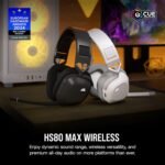 Corsair HS80 MAX Wireless Multiplatform Gaming Headset with Bluetooth – Dolby Atmos – Broadcast Quality Microphone – iCUE Compatible – PC, Mac, PS5, PS4, Mobile – Steel Gray - Image 3