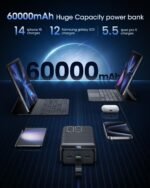 Portable Charger 60000mAh Power Bank - 22.5W Fast Charging External Battery Pack, LED Display USB C Portable Cell Phone Charger for iPhone 15/14/13 Pro, Android, Samsung Galaxy, Etc - Image 3