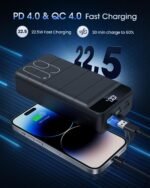Portable Charger 60000mAh Power Bank - 22.5W Fast Charging External Battery Pack, LED Display USB C Portable Cell Phone Charger for iPhone 15/14/13 Pro, Android, Samsung Galaxy, Etc - Image 4