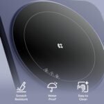 CIARRA CATIH1A-M Portable Induction Cooktop, Slim Single Electric Countertop Burner with Sensor Touch and Digital time, Blue - Image 4