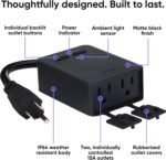 Wyze Plug Outdoor, Dual Outlets Energy Monitoring, IP64, 2.4GHz WiFi Smart Plug, Works with Alexa, Google Assistant, IFTTT, No Hub Required, Black - Image 5