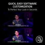 Razer Kiyo V2 X Streaming Webcam: 1440p 60 FPS - Auto Focus - Built-in Microphone - Wide Angle Lense - Integrated Privacy Shutter - Works with OBS, Xsplit, Streamlabs, Discord, Zoom, Teams - Black - Image 5