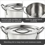 IMUSA Stainless Steel Stock Pot with Lid, 20 Quart, Silver - Image 3