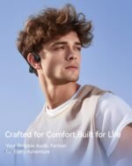 Open Ear Sport Headphones, Soft Silicone Wireless Bone Conduction Earphones, Powerful Bass, 10H Lasting, Multipoint Capable, Quick Charge, Built-in 32GB MP3 - Image 3
