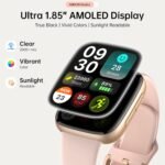 Smart Watches for Women Men with 2 Bands, 1.85-inch AMOLED HD Display (390x450), 12-Day Battery Life, 3ATM Waterproof (30m), Call, Health Monitoring, Fitness Tracking Smart Watch(Pink) - Image 3