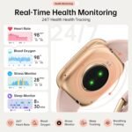 Smart Watches for Women Men with 2 Bands, 1.85-inch AMOLED HD Display (390x450), 12-Day Battery Life, 3ATM Waterproof (30m), Call, Health Monitoring, Fitness Tracking Smart Watch(Pink) - Image 5
