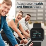 Fitbit Versa 2 Health & Fitness Smartwatch with Heart Rate, Music, Alexa Built-in, Sleep & Swim Tracking, Black/Carbon, One Size (S & L Bands Included) (Renewed) - Image 4