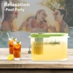 PARBEE 1 Gallon Cold Brew Coffee Maker, Iced Coffee Maker with Ultra Fine Stainless Steel Mesh Filter and Spigot, Cold Brew Pitcher & Tea Infuser, Lemonade Drink Dispenser with Infuser - Image 5